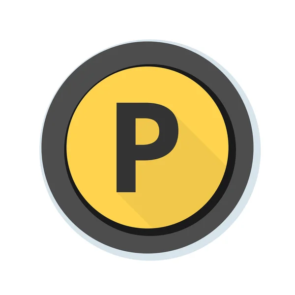 Parkeren toegestaan pictogram — Stockvector