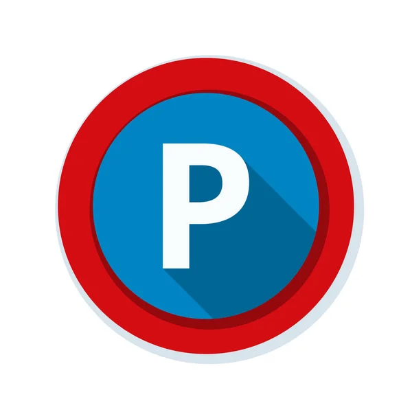 Estacionamiento icono permitido — Vector de stock