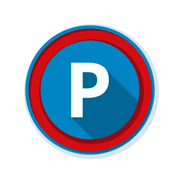 Estacionamiento icono permitido — Vector de stock