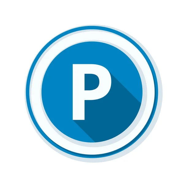 Parkeren toegestaan pictogram — Stockvector