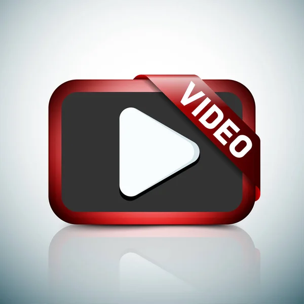 Video play icon — Stock Vector