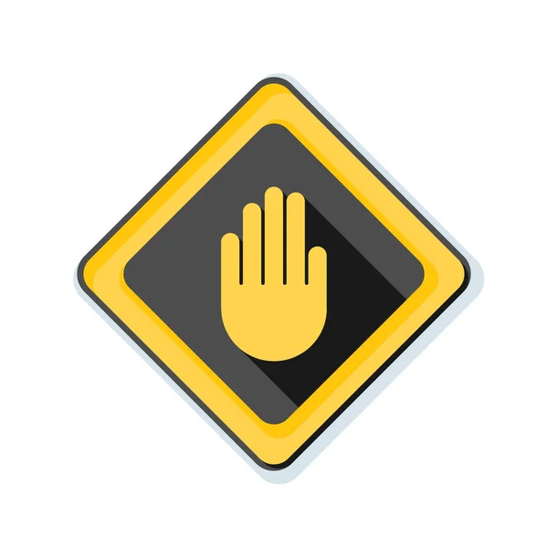 hand block ADS sign, vector, illustration
