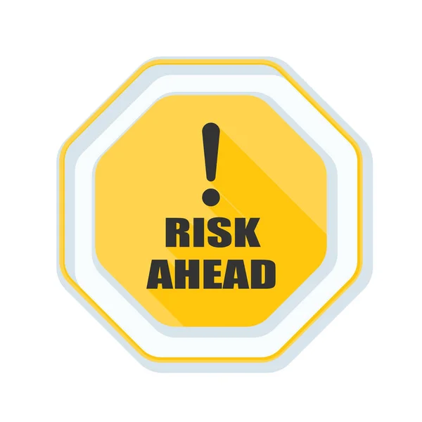 Risico ahead teken — Stockvector
