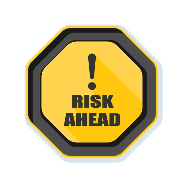 Risico ahead teken — Stockvector