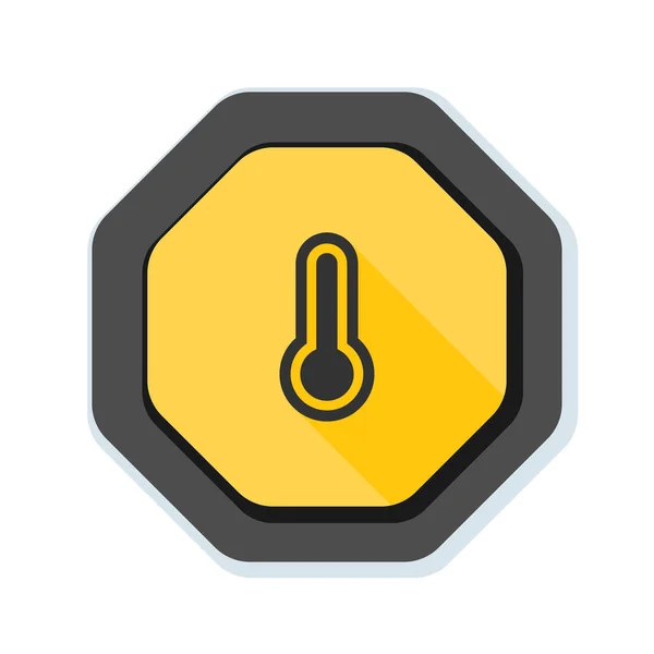 Thermometer simple icon — Stock Vector