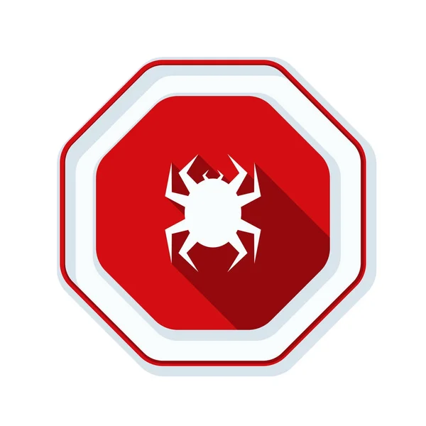 Signal de danger virus — Image vectorielle