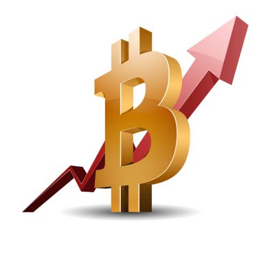bitcoin grafik işareti, vektör, illüstrasyon