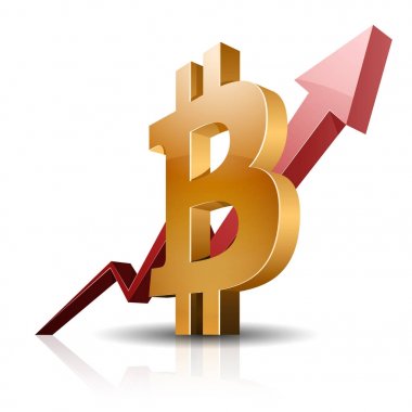 bitcoin grafik işareti, vektör, illüstrasyon