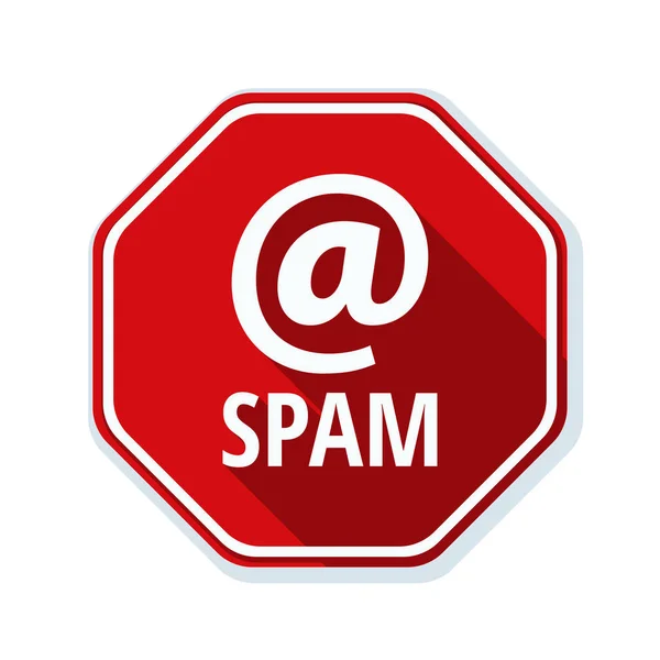 Sinal de alerta de spam —  Vetores de Stock