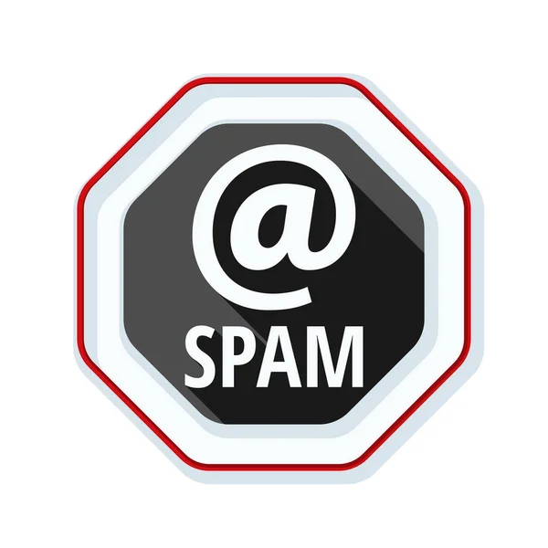 Spam-Warnschild — Stockvektor