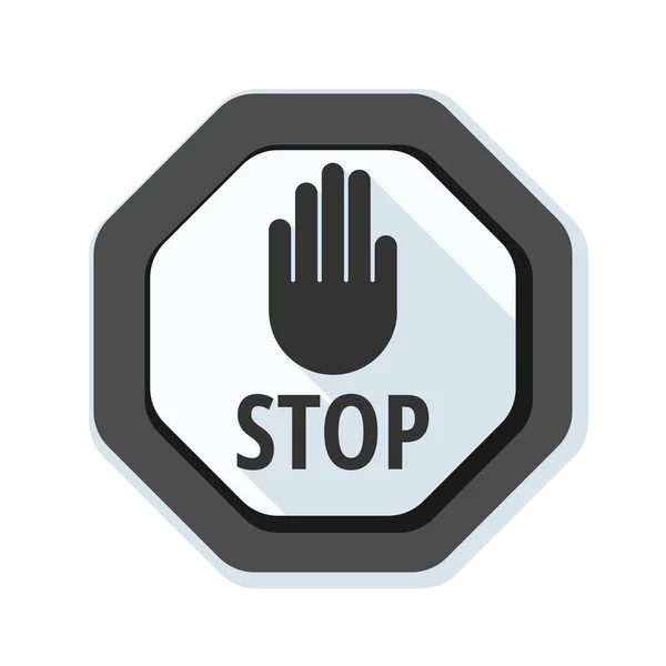 Stop sign wegpictogram — Stockvector