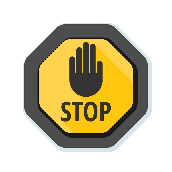 Stoppschild-Symbol — Stockvektor