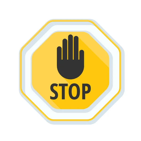 Stoppschild-Symbol — Stockvektor