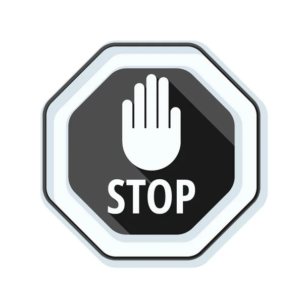 Stop sign wegpictogram — Stockvector