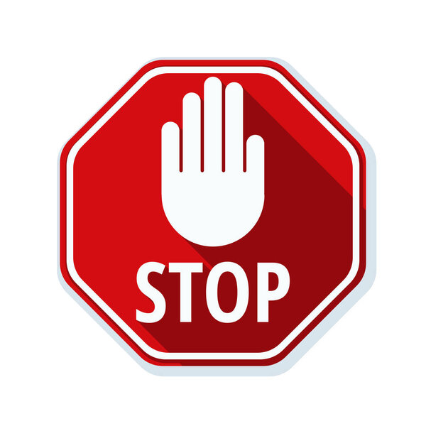 stop road sign icon