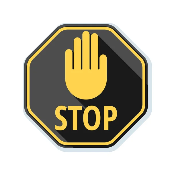 Stop sign wegpictogram — Stockvector