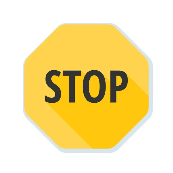 Stop sign wegpictogram — Stockvector