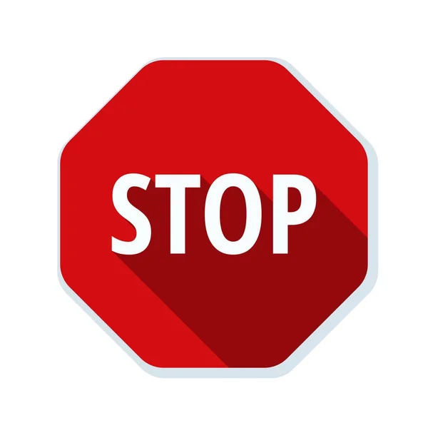 Stop sign wegpictogram — Stockvector