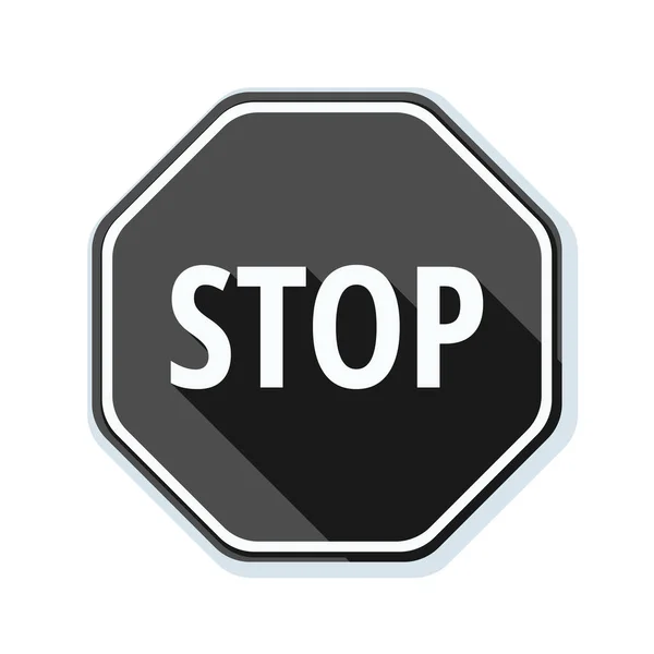 Skiltikon for stopp – stockvektor