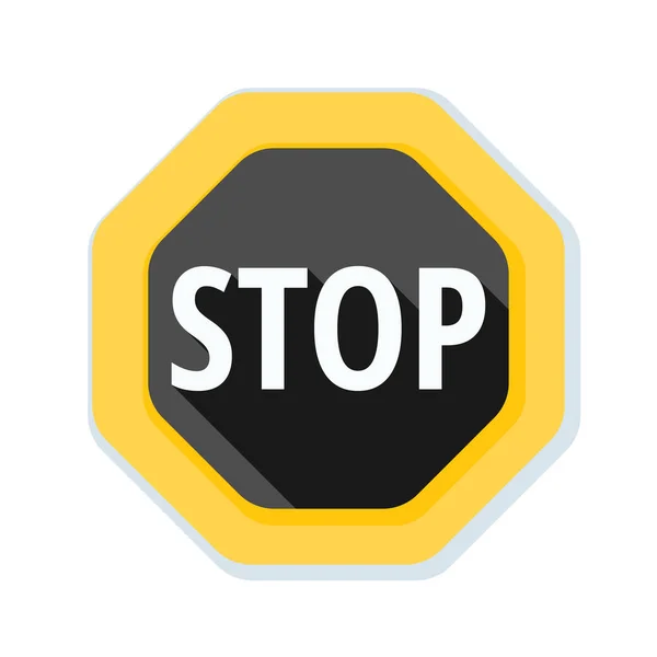 Stop sign wegpictogram — Stockvector