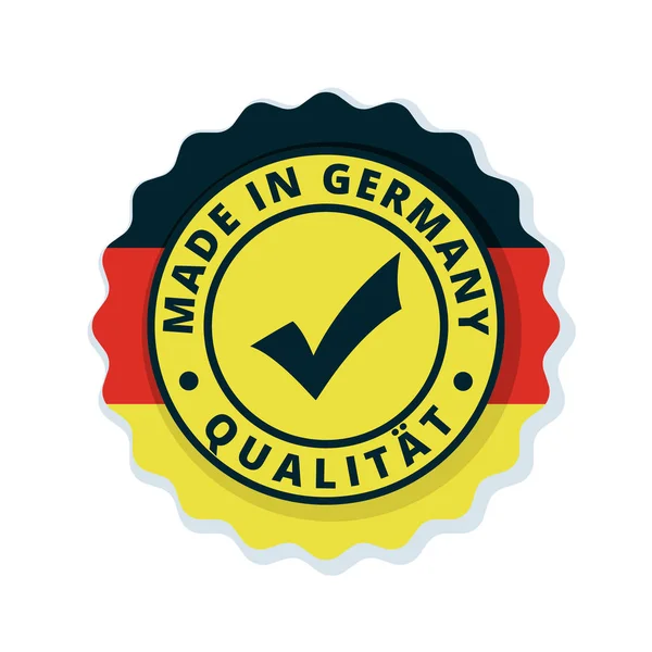 Bouton avec drapeau allemand — Image vectorielle