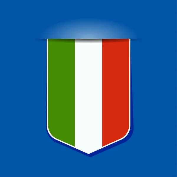 Джинсовый текстурный итальянский флаг — стоковый вектор