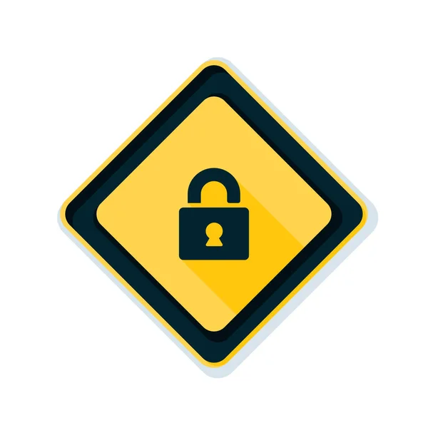 Icono del botón de candado — Vector de stock
