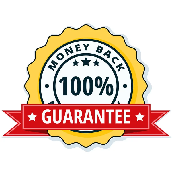 Money back guarantee shield — Stock Vector