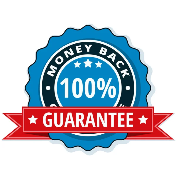 Money back guarantee shield — Stock Vector