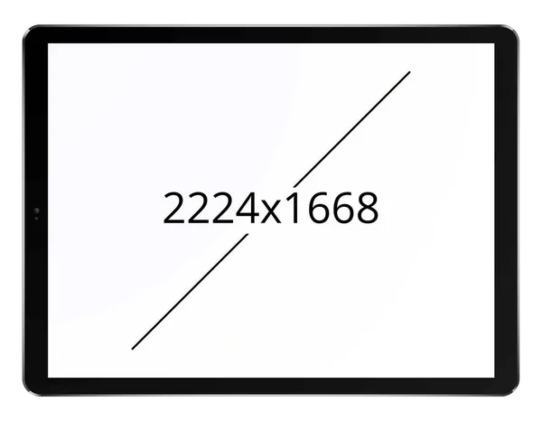 Ikona Tabletu Rozlišení Obrazovky Vektor Ilustrace — Stockový vektor