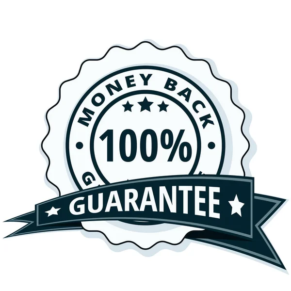 Money back guarantee shield — Stock Vector