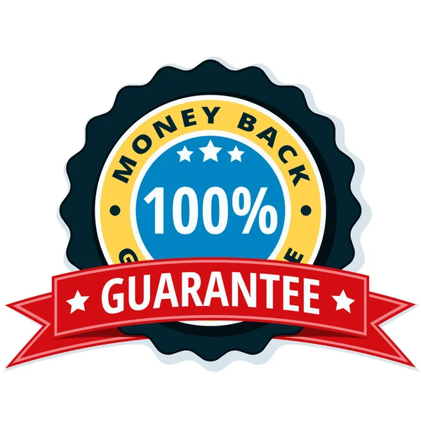 Money back guarantee shield — Stock Vector