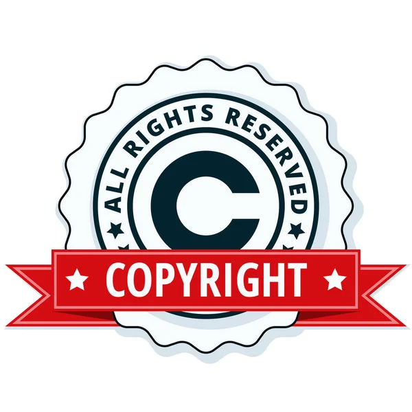 Signo de copyright icono — Vector de stock