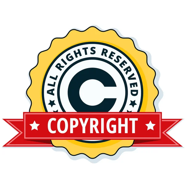 Signo de copyright icono — Vector de stock