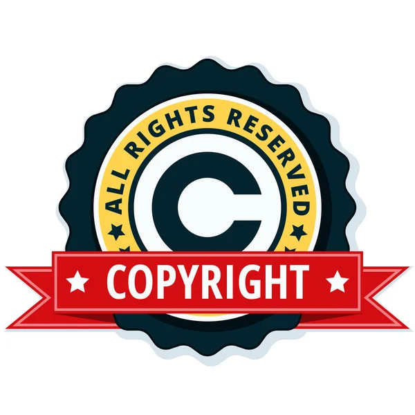 Signo de copyright icono — Archivo Imágenes Vectoriales