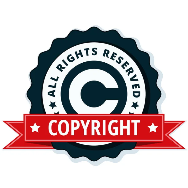 Urheberrechtszeichen-Symbol — Stockvektor