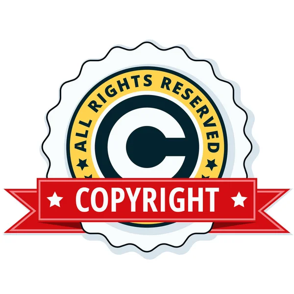 Ikona znaku autorskiego — Wektor stockowy