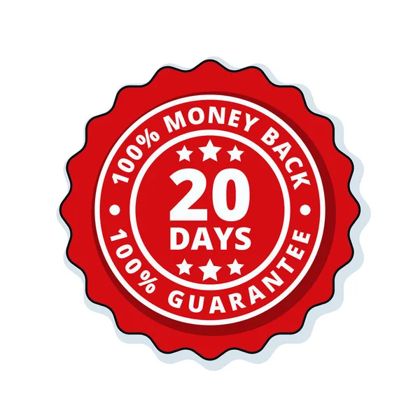 Days Money Back Guarantee Icon Vector Illustration — Stock Vector