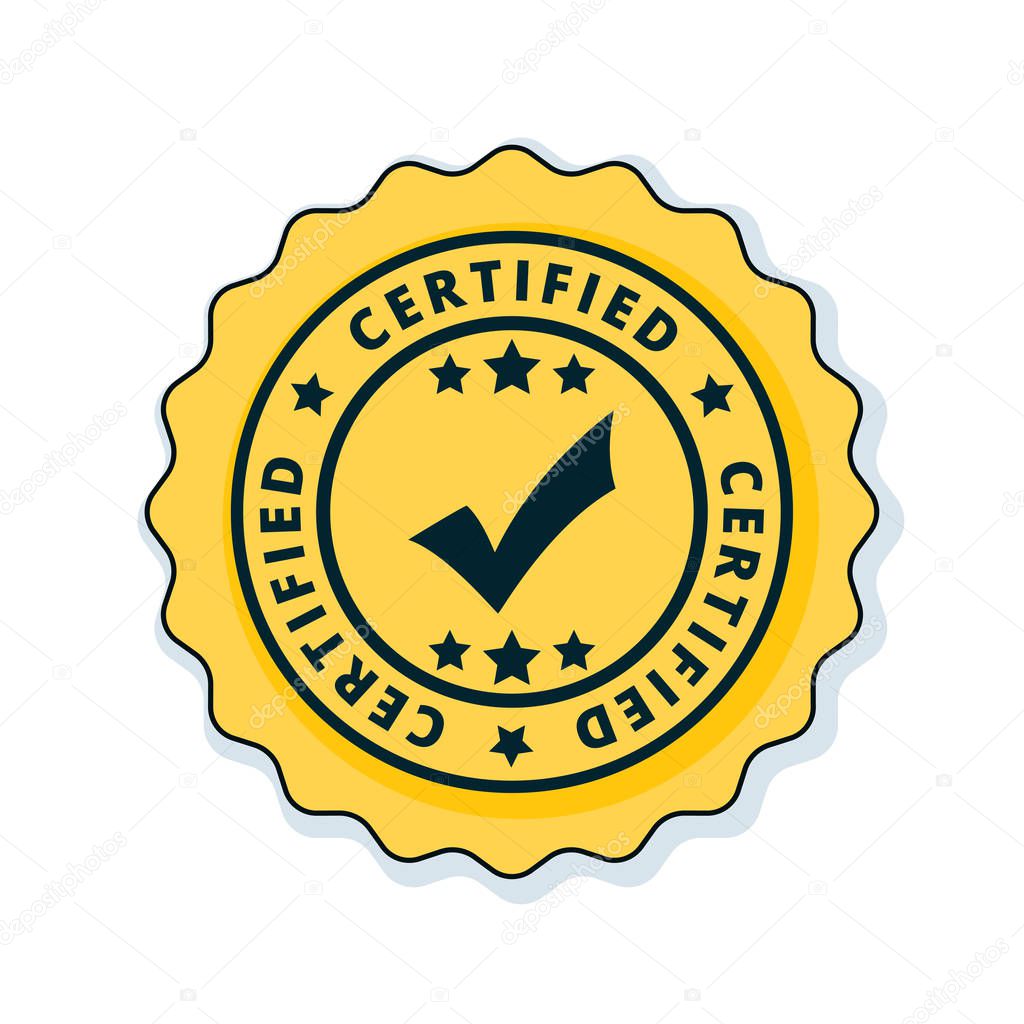 SSL Certified button sign