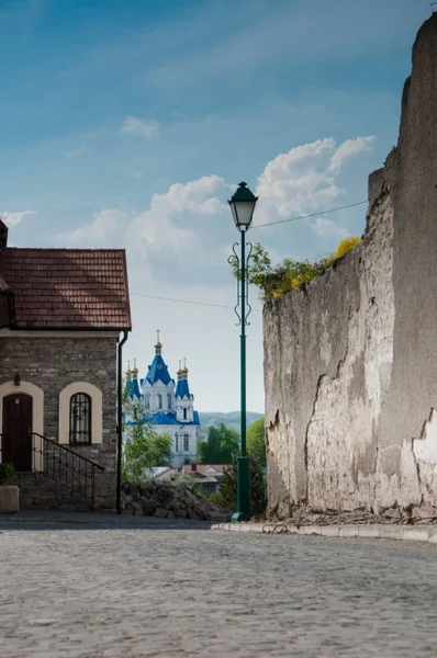 Kirke Kamyanets Podilskiy Solrig Tid Ukraine - Stock-foto