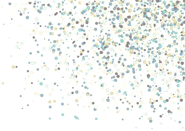 Abstrait Art Coloré Points Distribués Sur Fond Blanc — Image vectorielle