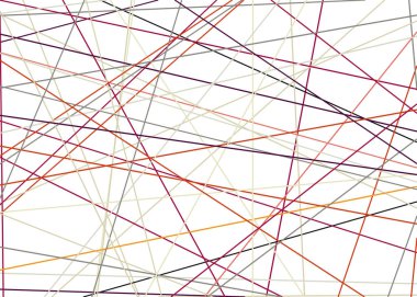 soyut sanat renk çizgileri beyaz arkaplan üzerinde rastgele dağıtım Hesapsal Üretim Sanatı