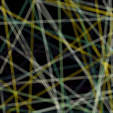 soyut sanat rengarenk çizgileri siyah arkaplan üzerinde rastgele dağıtım Hesaplamalı Üretim Sanatı