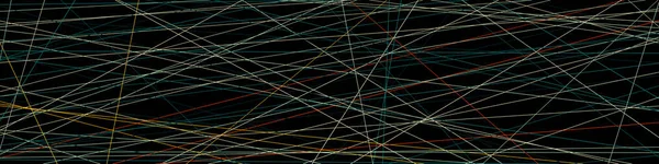 Abstrakte Kunst Bunte Linien Zufällige Verteilung Computergestützte Generative Kunst Auf — Stockvektor
