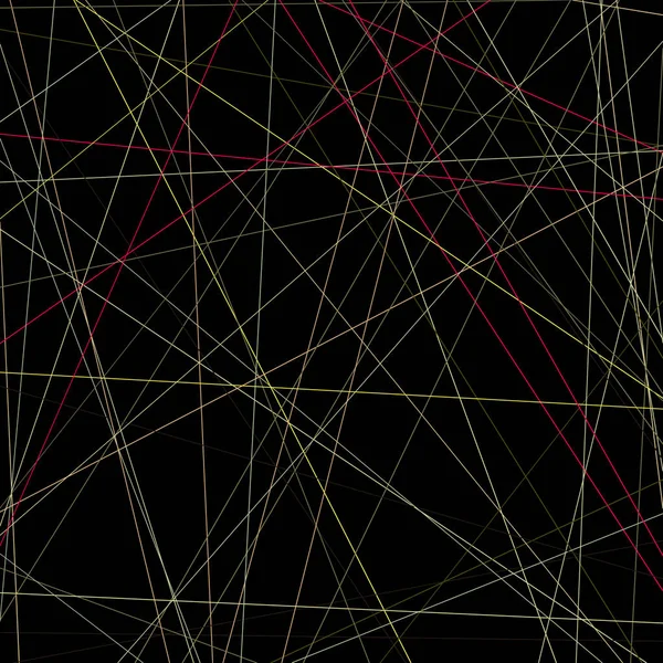 Abstrakte Kunst Bunte Linien Zufällige Verteilung Computergestützte Generative Kunst Auf — Stockvektor