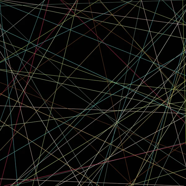 Abstrait Art Coloré Lignes Distribution Aléatoire Computational Generative Art Sur — Image vectorielle