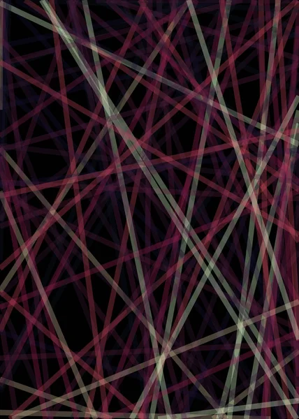 Абстрактне Мистецтво Барвисті Лінії Випадкового Розподілу Обчислювальне Генеративне Мистецтво Чорному — стоковий вектор