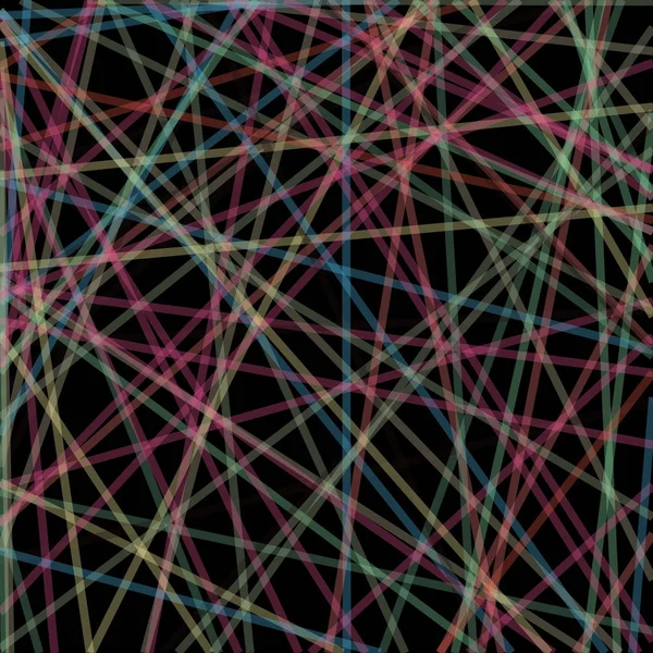 Abstrait Art Coloré Lignes Distribution Aléatoire Computational Generative Art Sur — Image vectorielle