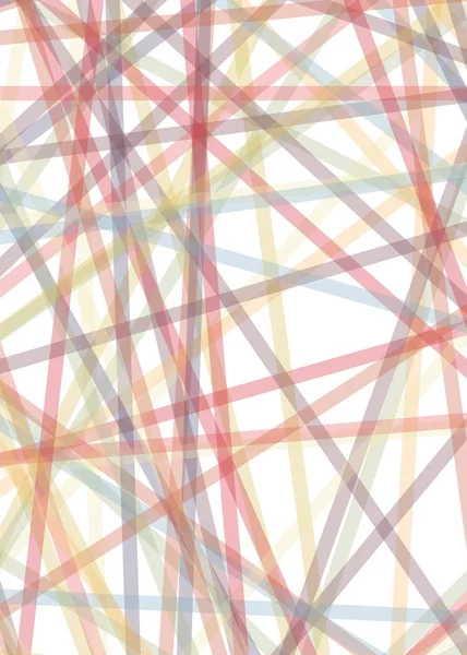 Abstracte Kunst Kleurrijke Lijnen Willekeurige Verdeling Computational Generative Art Witte — Stockvector