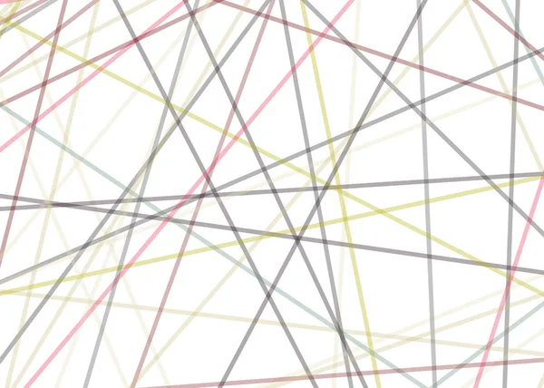 Abstrakcyjna Sztuka Kolorowe Linie Losowa Dystrybucja Computational Generative Art Białym — Wektor stockowy